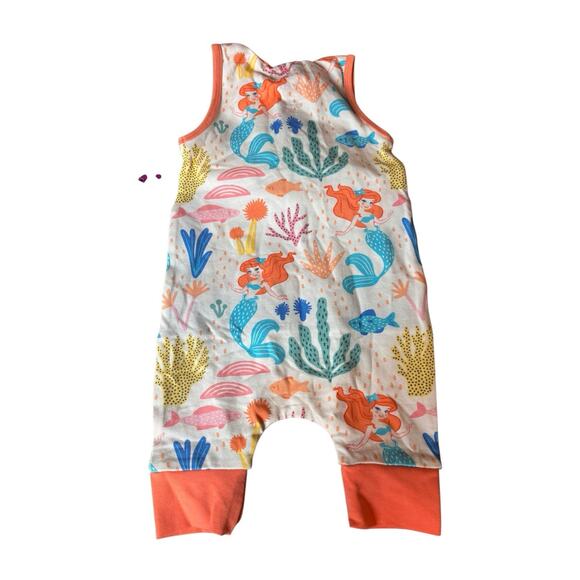 RAGS Little Mermaid Hooded Romper 3-6 Months Disney New With Tags - Picture 2 of 5